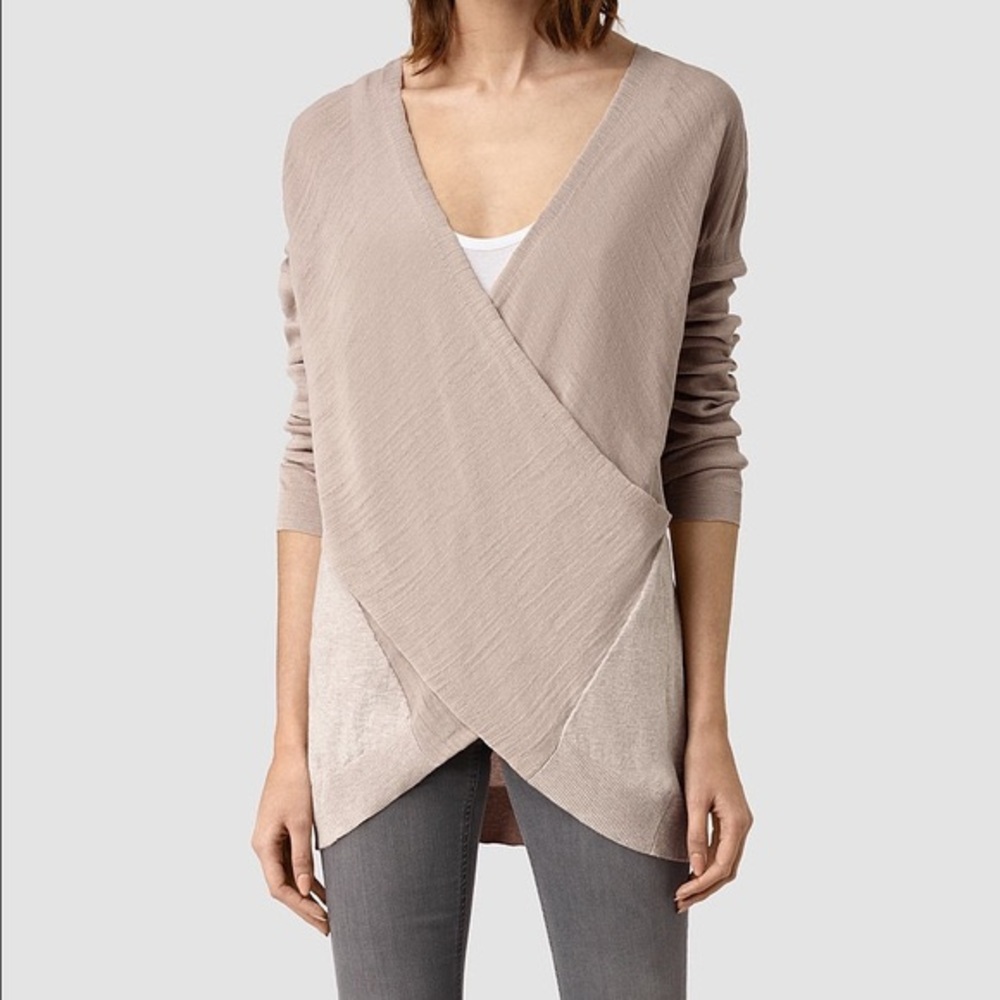 All Saints Twist Sweater - Sandstone Pink